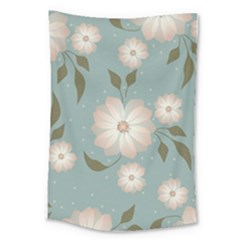 Flora Floral Flower Flowers Pattern Large Tapestry