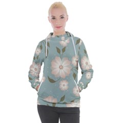 Flora Floral Flower Flowers Pattern Women s Hooded Pullover