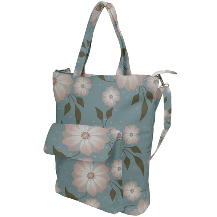 Flora Floral Flower Flowers Pattern Shoulder Tote Bag