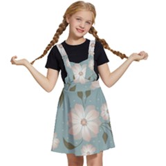 Flora Floral Flower Flowers Pattern Kids  Apron Dress by Apenda