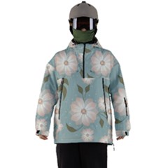 Flora Floral Flower Flowers Pattern Men s Ski And Snowboard Waterproof Breathable Jacket by Apenda