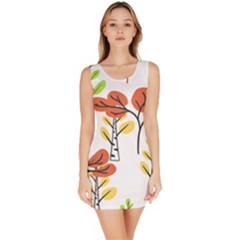 Tree Auntumn Leaf Bodycon Dress by anzea