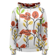 Tree Auntumn Leaf Women s Pullover Hoodie