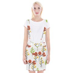 Tree Auntumn Leaf Braces Suspender Skirt