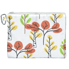 Tree Auntumn Leaf Canvas Cosmetic Bag (xxl)