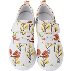 Tree Auntumn Leaf Men s Velcro Strap Shoes