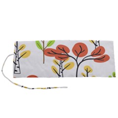 Tree Auntumn Leaf Roll Up Canvas Pencil Holder (s) by anzea