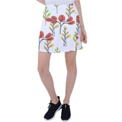 Tree Auntumn Leaf Tennis Skirt by anzea