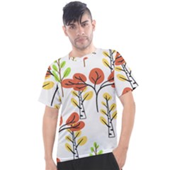 Tree Auntumn Leaf Men s Sport Top