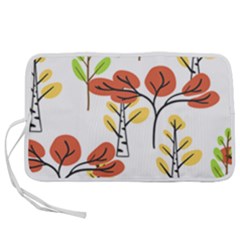 Tree Auntumn Leaf Pen Storage Case (s) by anzea