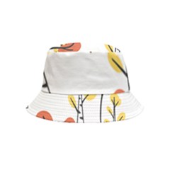 Tree Auntumn Leaf Inside Out Bucket Hat (kids) by anzea