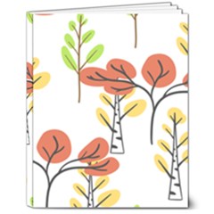 Tree Auntumn Leaf 8  X 10  Hardcover Notebook by anzea