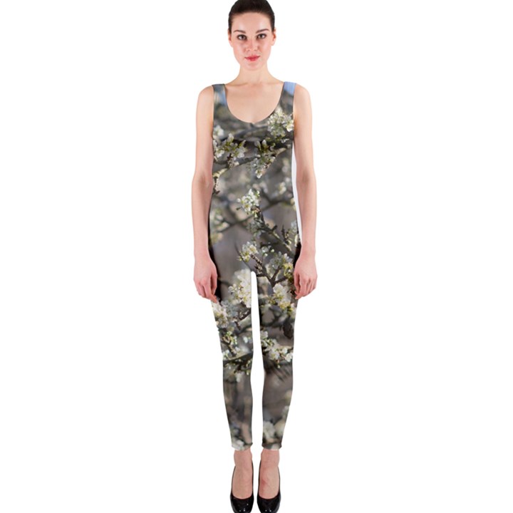 Pear Tree in Full Bloom One Piece Catsuit