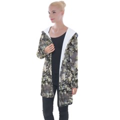 Pear Tree In Full Bloom Longline Hooded Cardigan by ExtraGoodSauce