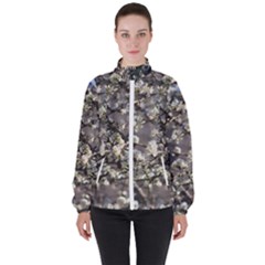 Pear Tree In Full Bloom Women s High Neck Windbreaker by ExtraGoodSauce