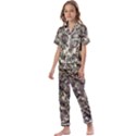 Pear Tree in Full Bloom Kids  Satin Short Sleeve Pajamas Set View1