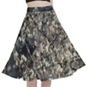 Pear Tree in Full Bloom A-Line Full Circle Midi Skirt With Pocket View1