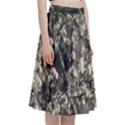 Pear Tree in Full Bloom A-Line Full Circle Midi Skirt With Pocket View3