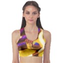 Vibrant Forked-Tongue Snake Art Fitness Sports Bra View1