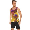 Vibrant Forked-Tongue Snake Art Men s Wide Collar Tank Top View2