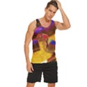 Vibrant Forked-Tongue Snake Art Men s Wide Collar Tank Top View3