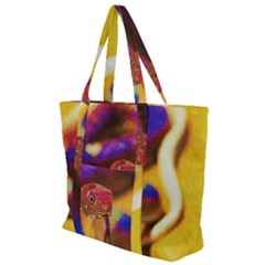 Vibrant Forked-tongue Snake Art Zip Up Canvas Bag by ExtraAwesomeSauce