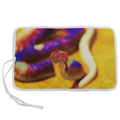 Vibrant Forked-tongue Snake Art Pen Storage Case (s) by ExtraGoodSauce