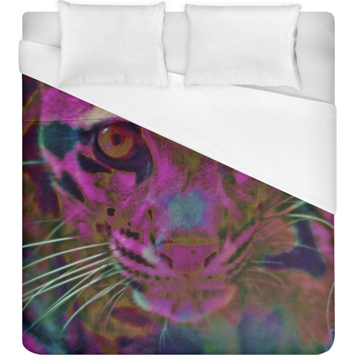 Pink and Purple Leopard Duvet Cover (King Size)