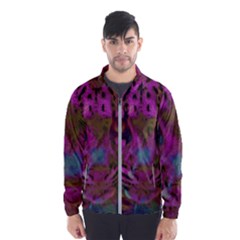 Pink And Purple Leopard Men s Windbreaker