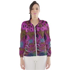 Pink And Purple Leopard Women s Windbreaker