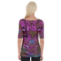 Pink and Purple Leopard Wide Neckline T-Shirt View2