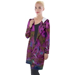 Pink And Purple Leopard Hooded Pocket Cardigan by ExtraGoodSauce