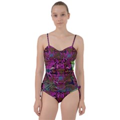 Pink And Purple Leopard Sweetheart Tankini Set by ExtraGoodSauce