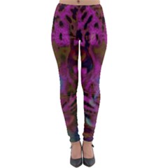 Pink And Purple Leopard Lightweight Velour Leggings by ExtraGoodSauce