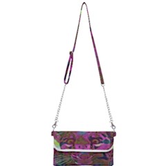 Pink And Purple Leopard Mini Crossbody Handbag by ExtraGoodSauce