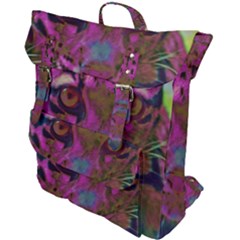 Pink And Purple Leopard Buckle Up Backpack by ExtraGoodSauce