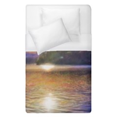 Serene Sunset Over Water Duvet Cover (single Size) by ExtraGoodSauce