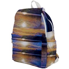 Serene Sunset Over Water Top Flap Backpack by ExtraGoodSauce