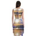 Serene Sunset Over Water Sleeveless Chiffon Dress   View2