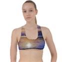 Serene Sunset Over Water Criss Cross Racerback Sports Bra View1