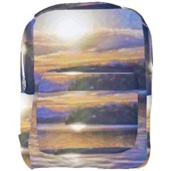 Serene Sunset Over Water Full Print Backpack by ExtraGoodSauce