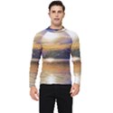 Serene Sunset Over Water Men s Long Sleeve Rash Guard View1