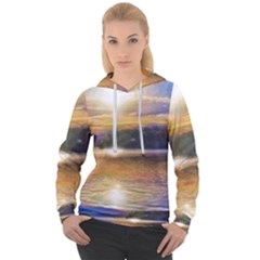 Serene Sunset Over Water Women s Overhead Hoodie