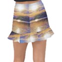 Serene Sunset Over Water Fishtail Mini Chiffon Skirt View2