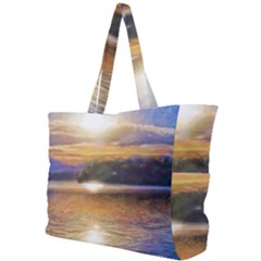 Serene Sunset Over Water Simple Shoulder Bag by ExtraGoodSauce