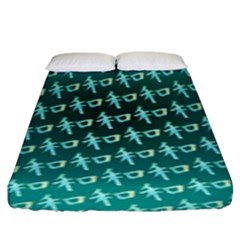 Peaceful Japanese Kanji Design Fitted Sheet (king Size) by ExtraGoodSauce