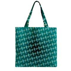 Peaceful Japanese Kanji Design Zipper Grocery Tote Bag by ExtraGoodSauce