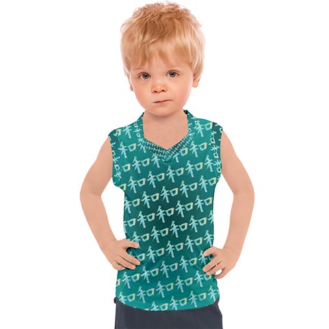 Peaceful Japanese Kanji Design Kids  Sport Tank Top by ExtraGoodSauce