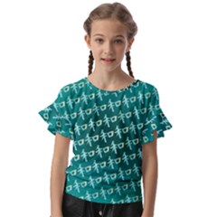 Peaceful Japanese Kanji Design Kids  Cut Out Flutter Sleeves by ExtraGoodSauce