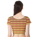 Gradient Lion Head Pattern Short Sleeve Crop Top View2